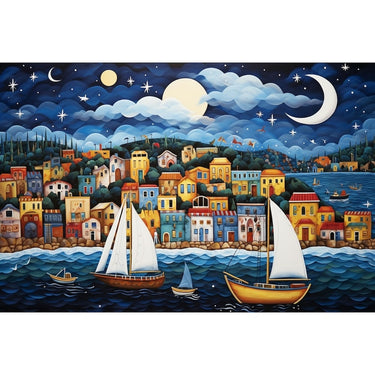 Naïve Seaside Canvas